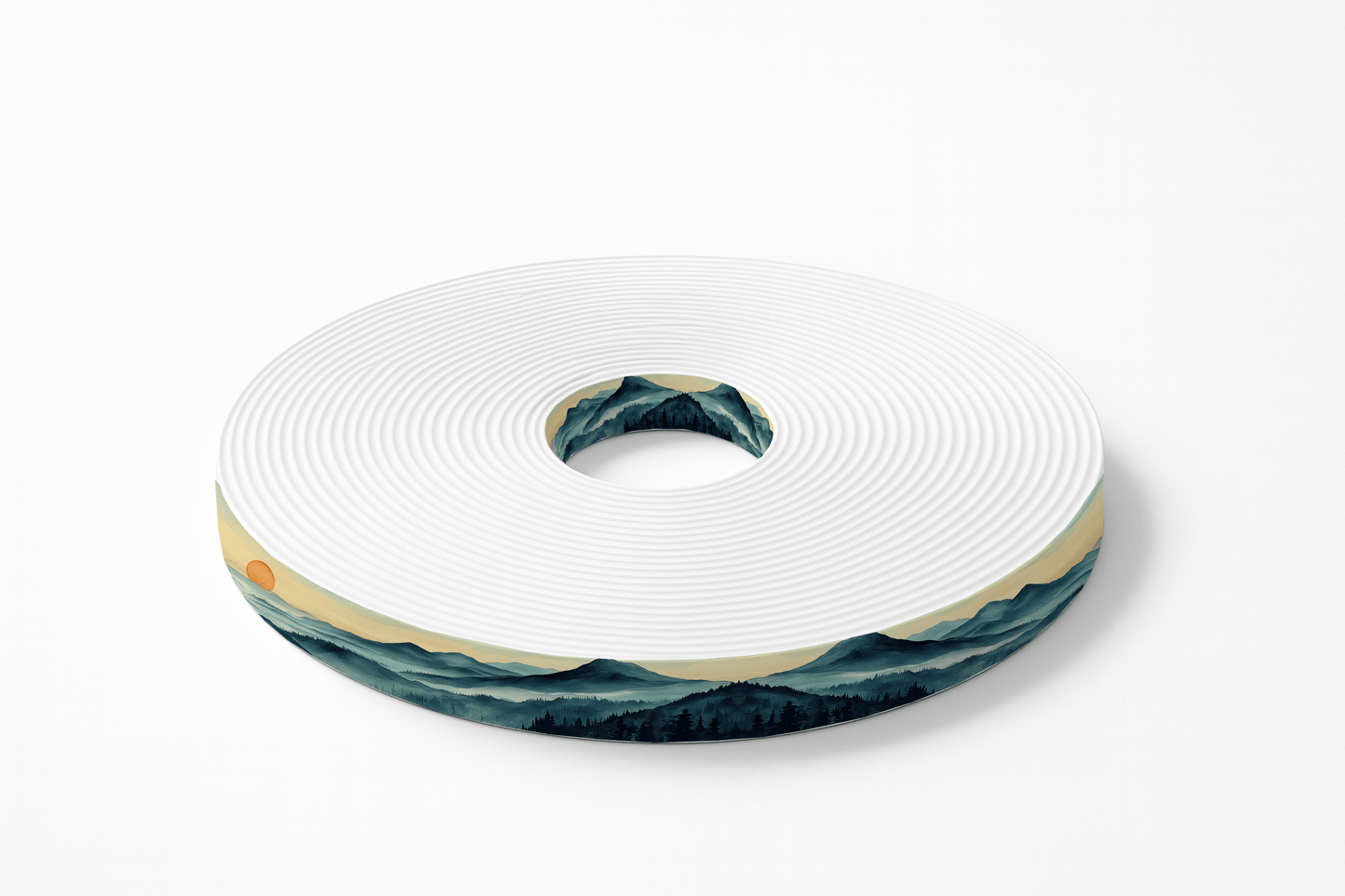 L'atelier du Fourmilier BioThane imprimé au mètre BioThane® imprimé – Motif “Montagnes au Soleil Couchant”