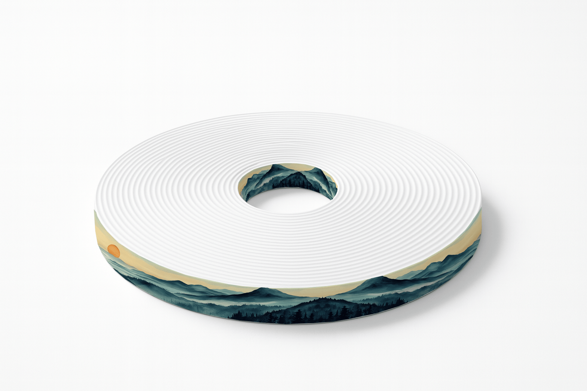 L'atelier du Fourmilier BioThane imprimé au mètre BioThane® imprimé – Motif “Montagnes au Soleil Couchant”