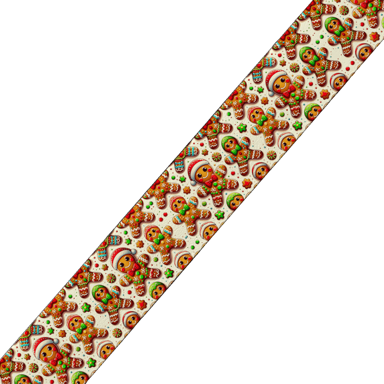 L'atelier du Fourmilier BioThane imprimé au mètre BioThane imprimé – Motif Pain d’Épices Festif