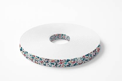 L'atelier du Fourmilier BioThane imprimé au mètre BioThane imprimé – Motif Papillons multicolores (au mètre)