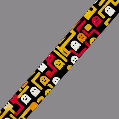 L'atelier du Fourmilier BioThane imprimé au mètre BioThane® imprimé – Motif "Petits Fantômes Pixel"