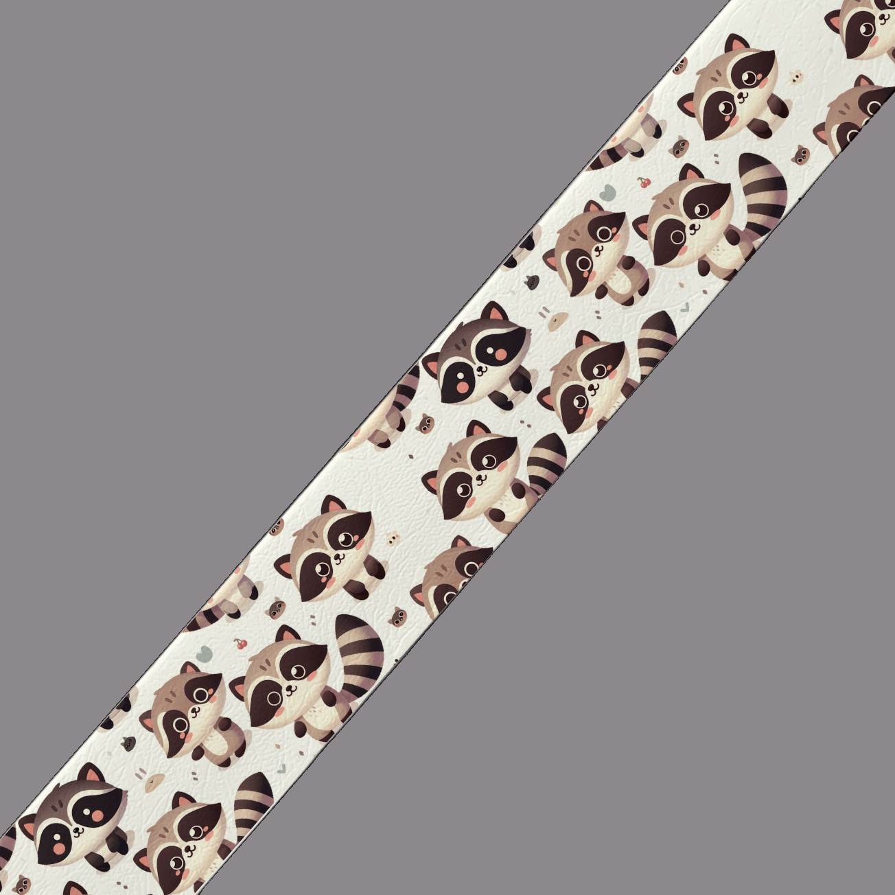 L'atelier du Fourmilier BioThane imprimé au mètre BioThane® imprimé – Motif Ratons Laveurs Mignons