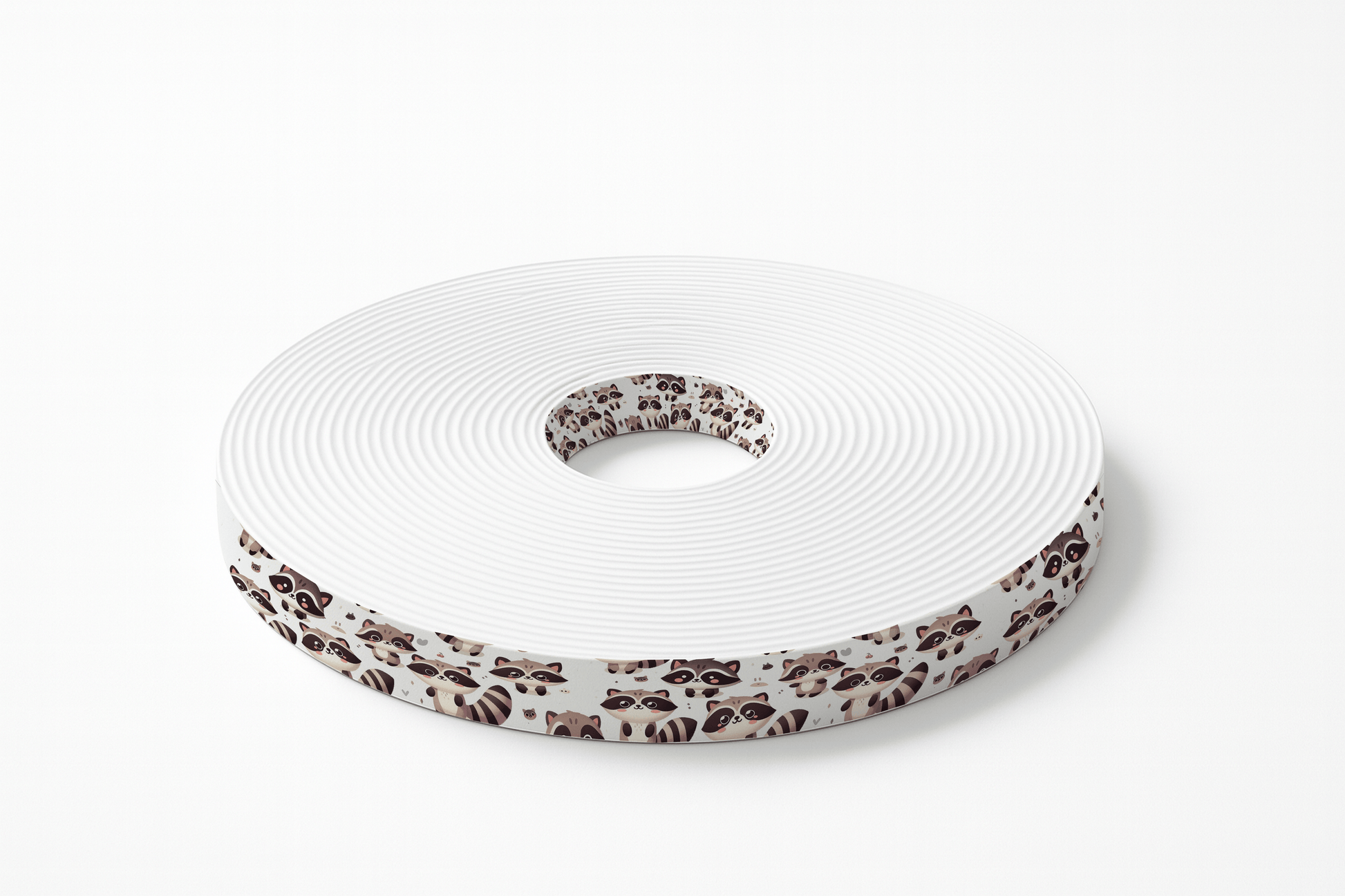 L'atelier du Fourmilier BioThane imprimé au mètre BioThane® imprimé – Motif Ratons Laveurs Mignons