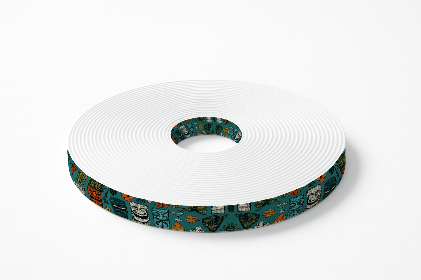 L'atelier du Fourmilier BioThane imprimé au mètre BioThane® imprimé - Motif Tiki Tropical