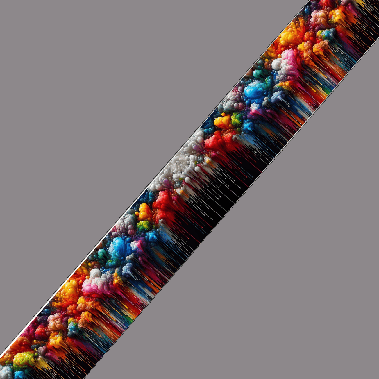 L'atelier du Fourmilier BioThane imprimé au mètre BioThane imprimé - Nuages Colorés Abstraits