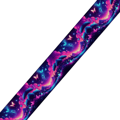 L'atelier du Fourmilier BioThane imprimé au mètre BioThane imprimé « Nuée de papillons féériques »