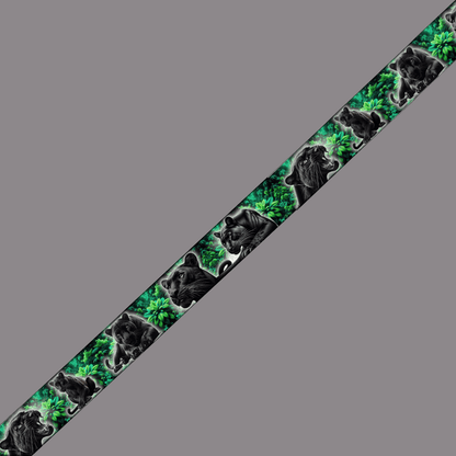 L'atelier du Fourmilier BioThane imprimé au mètre BioThane imprimé – Panthères noires dans la jungle