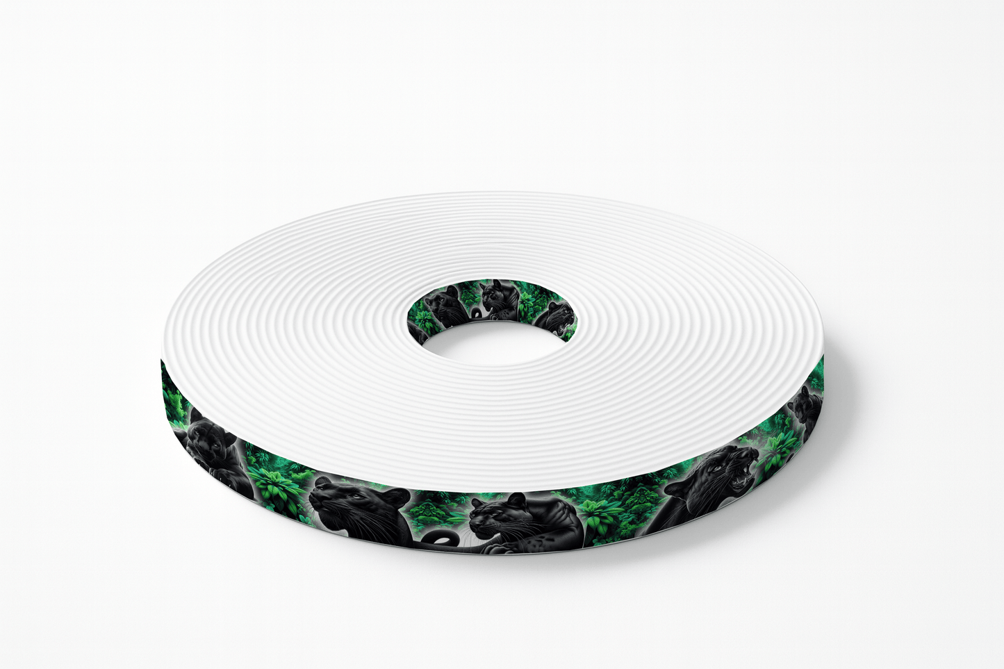 L'atelier du Fourmilier BioThane imprimé au mètre BioThane imprimé – Panthères noires dans la jungle