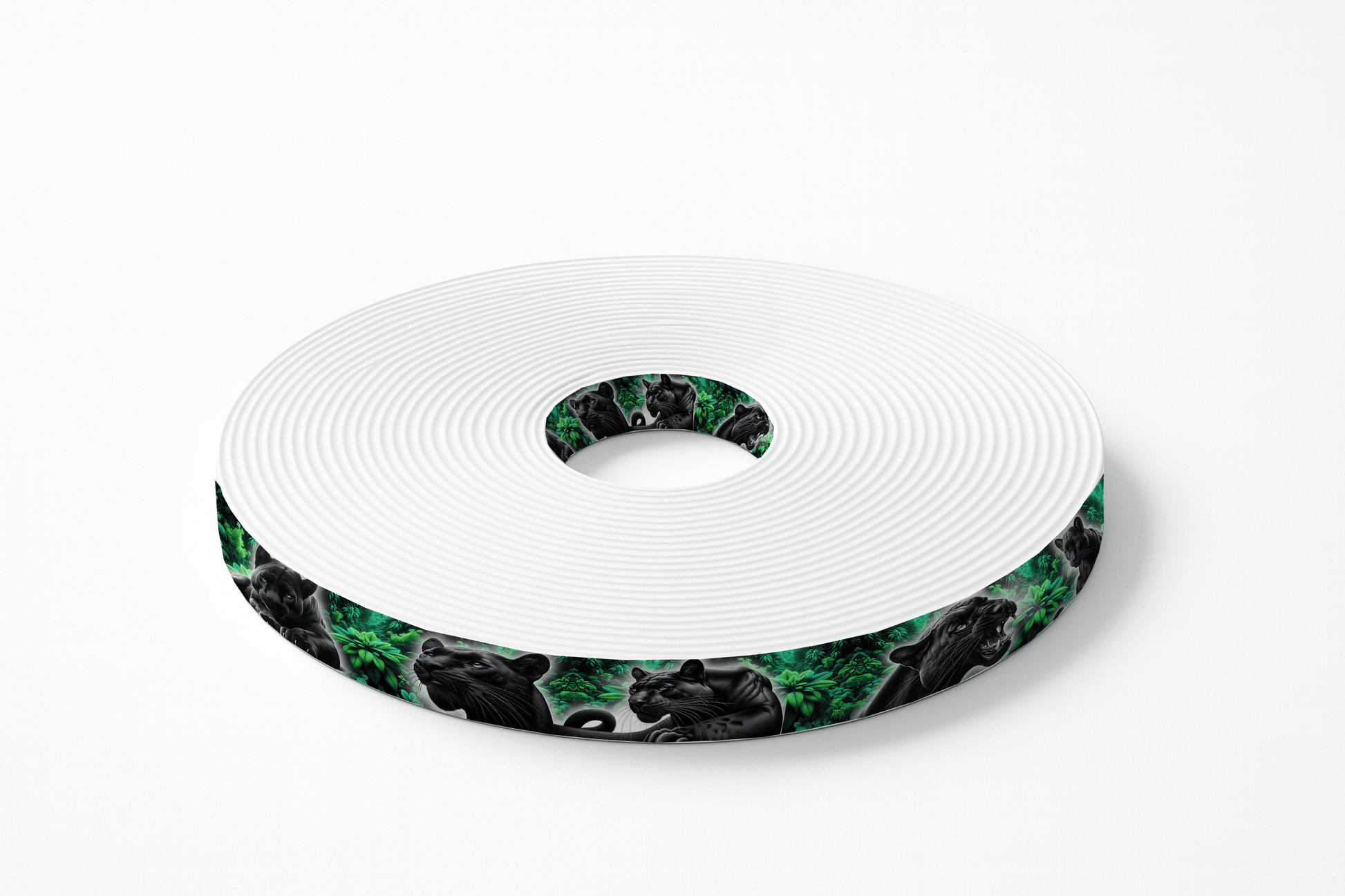 L'atelier du Fourmilier BioThane imprimé au mètre BioThane imprimé – Panthères noires dans la jungle