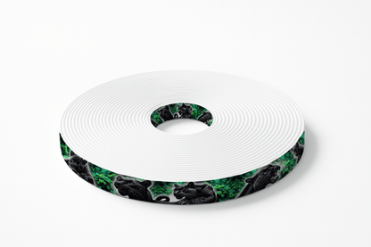 L'atelier du Fourmilier BioThane imprimé au mètre BioThane imprimé – Panthères noires dans la jungle