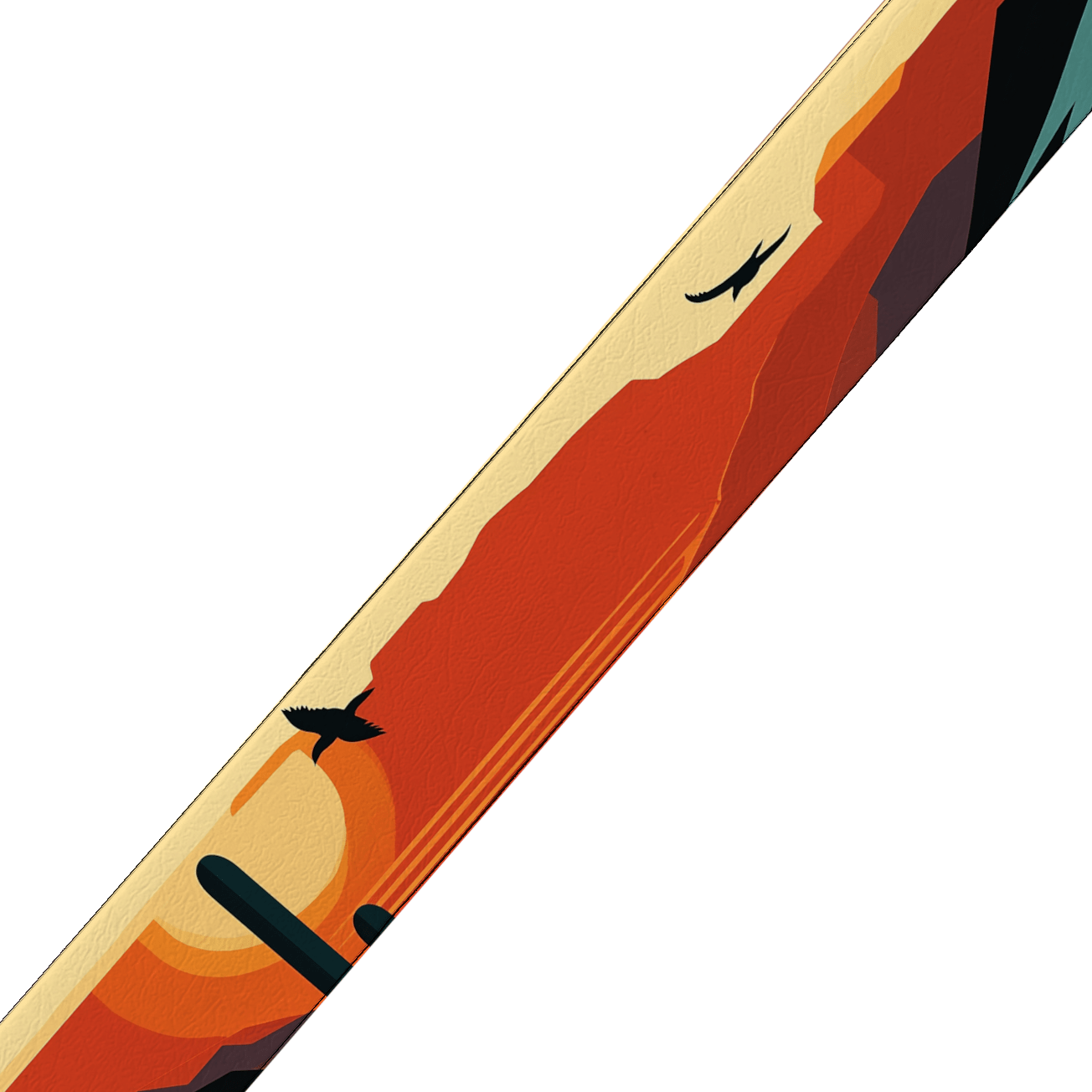 L'atelier du Fourmilier BioThane imprimé au mètre BioThane imprimé - Paysage désertique coucher de soleil