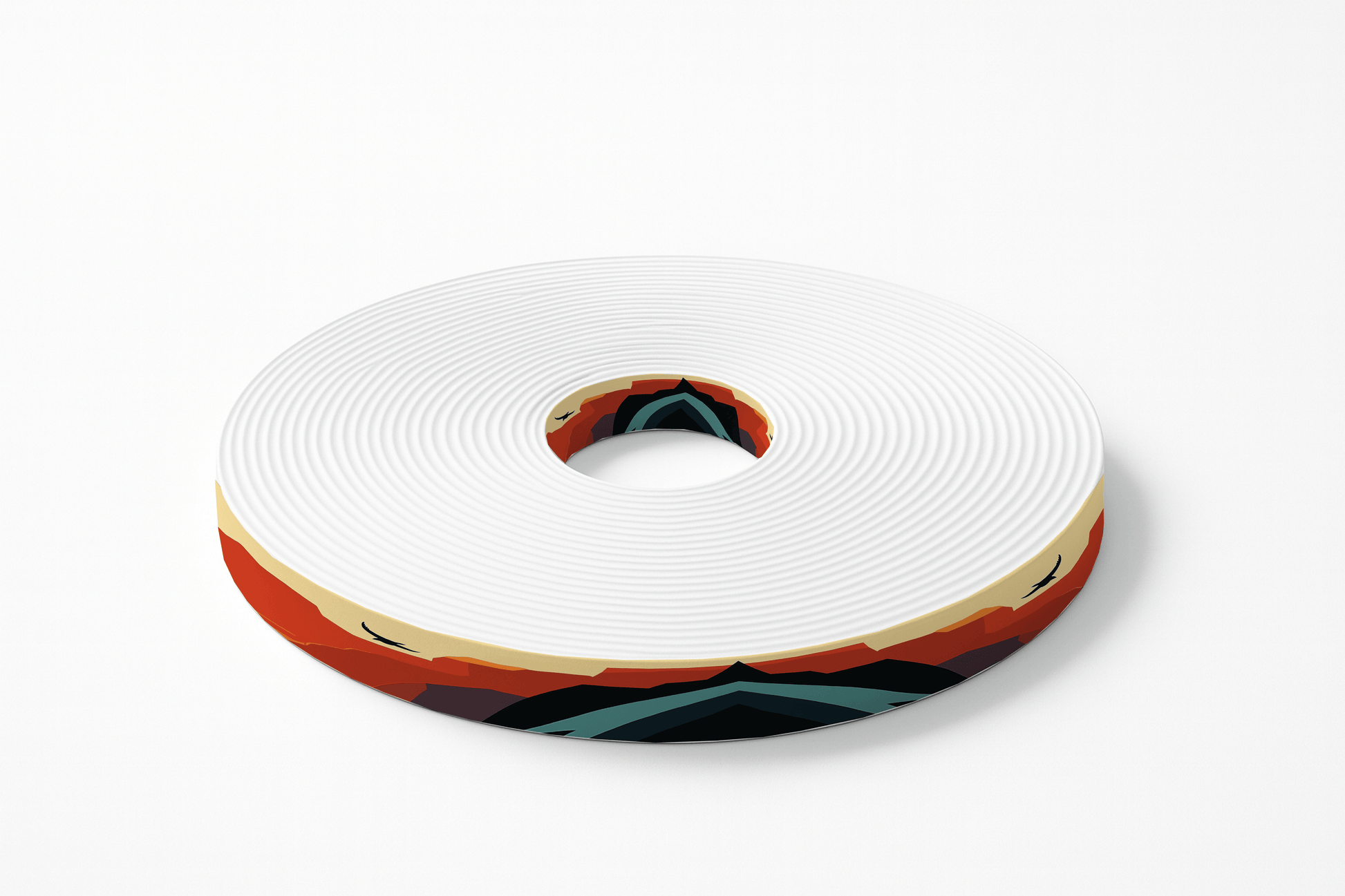 L'atelier du Fourmilier BioThane imprimé au mètre BioThane imprimé - Paysage désertique coucher de soleil