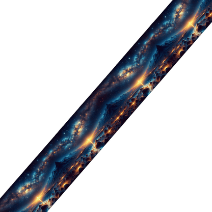 L'atelier du Fourmilier BioThane imprimé au mètre BioThane imprimé – Paysage Galactique Fractal