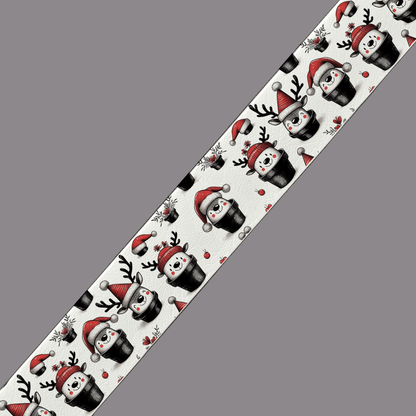 L'atelier du Fourmilier BioThane imprimé au mètre BioThane imprimé – Personnages de Noël en Pots (Édition Hiver)