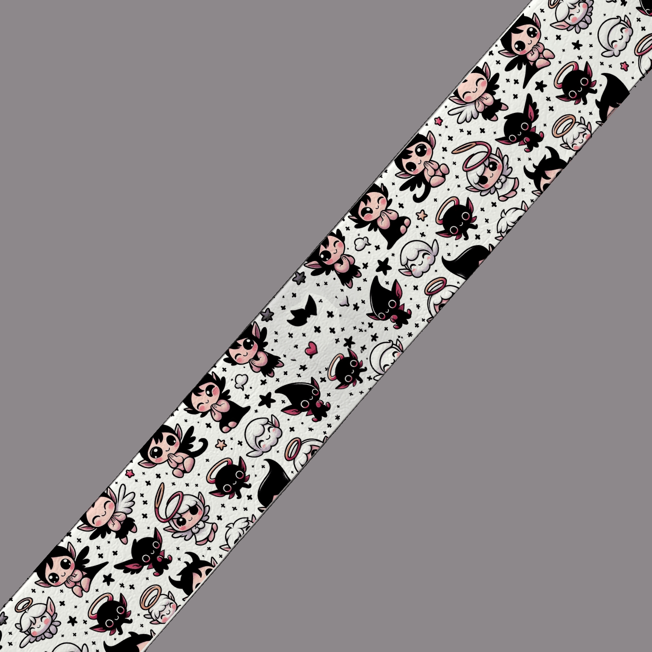 L'atelier du Fourmilier BioThane imprimé au mètre BioThane imprimé – Petits Diables & Anges Kawaii