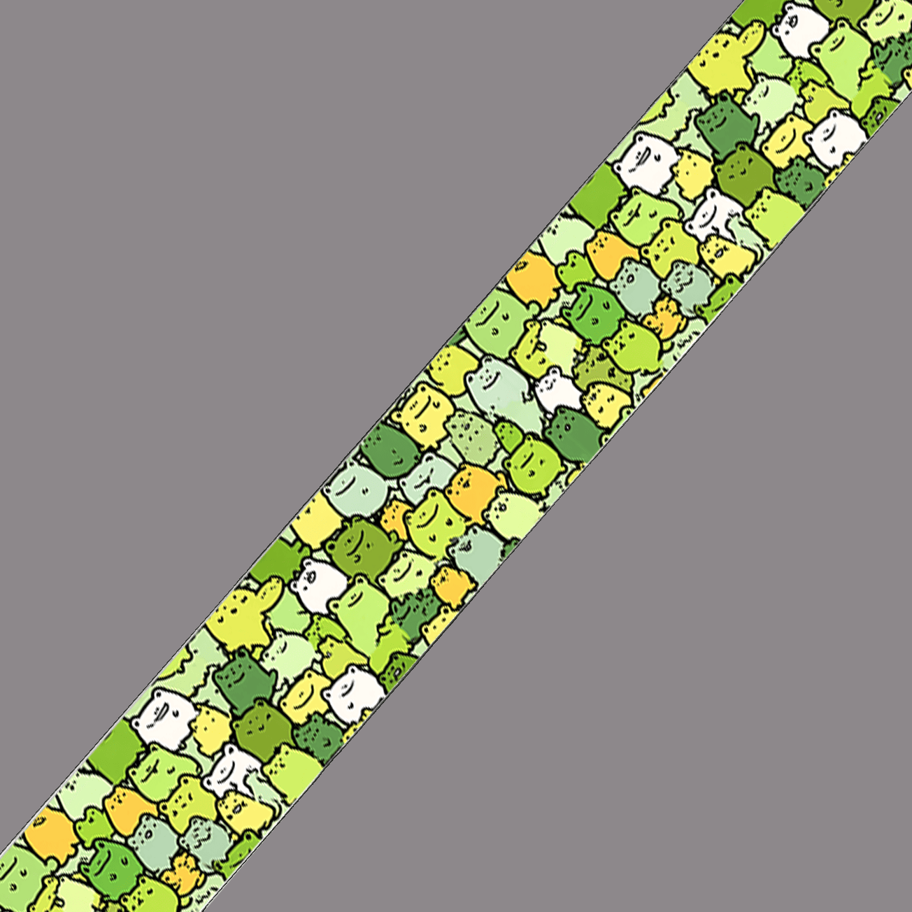 L'atelier du Fourmilier BioThane imprimé au mètre BioThane imprimé Petits monstres verts cartoon