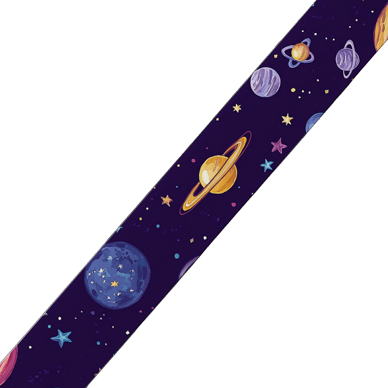 L'atelier du Fourmilier BioThane imprimé au mètre BioThane® imprimé – Planètes & Galaxie colorée