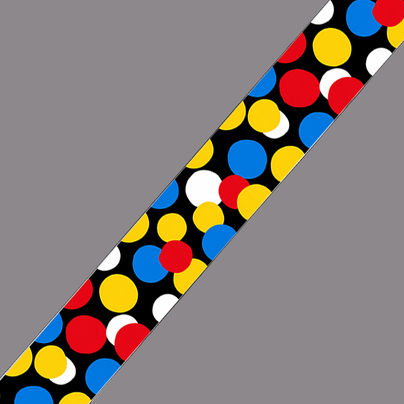 L'atelier du Fourmilier BioThane imprimé au mètre BioThane imprimé Pois graphiques multicolores