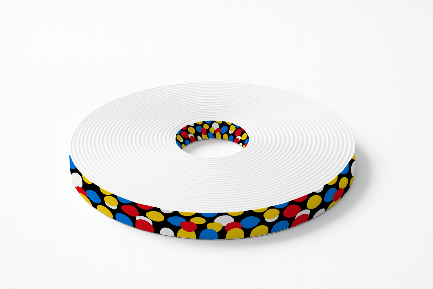 L'atelier du Fourmilier BioThane imprimé au mètre BioThane imprimé Pois graphiques multicolores