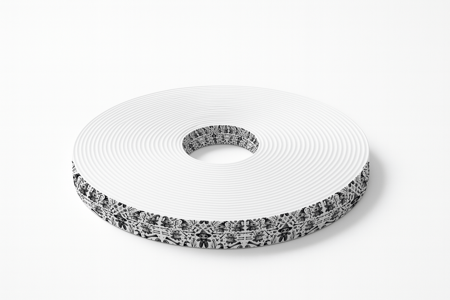 L'atelier du Fourmilier BioThane imprimé au mètre BioThane imprimé - Poupées Vaudou mystiques (au mètre)