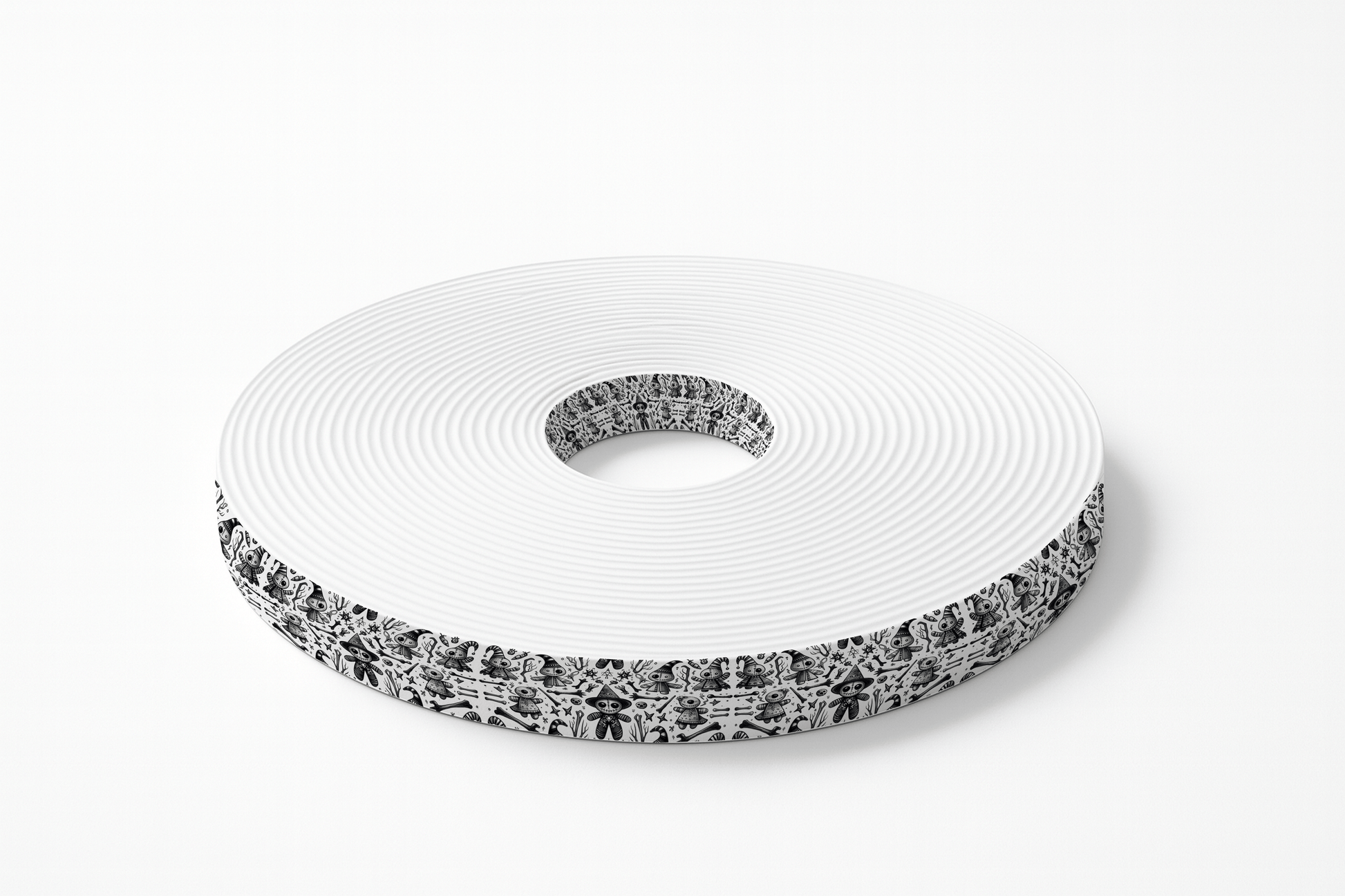 L'atelier du Fourmilier BioThane imprimé au mètre BioThane imprimé - Poupées Vaudou mystiques (au mètre)