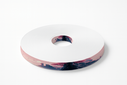 L'atelier du Fourmilier BioThane imprimé au mètre BioThane imprimé – “Rêverie Rose au Soleil Couchant