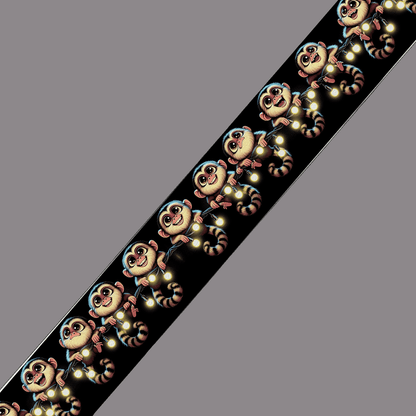 L'atelier du Fourmilier BioThane imprimé au mètre BioThane imprimé – singes guirlande lumineuse (au mètre)