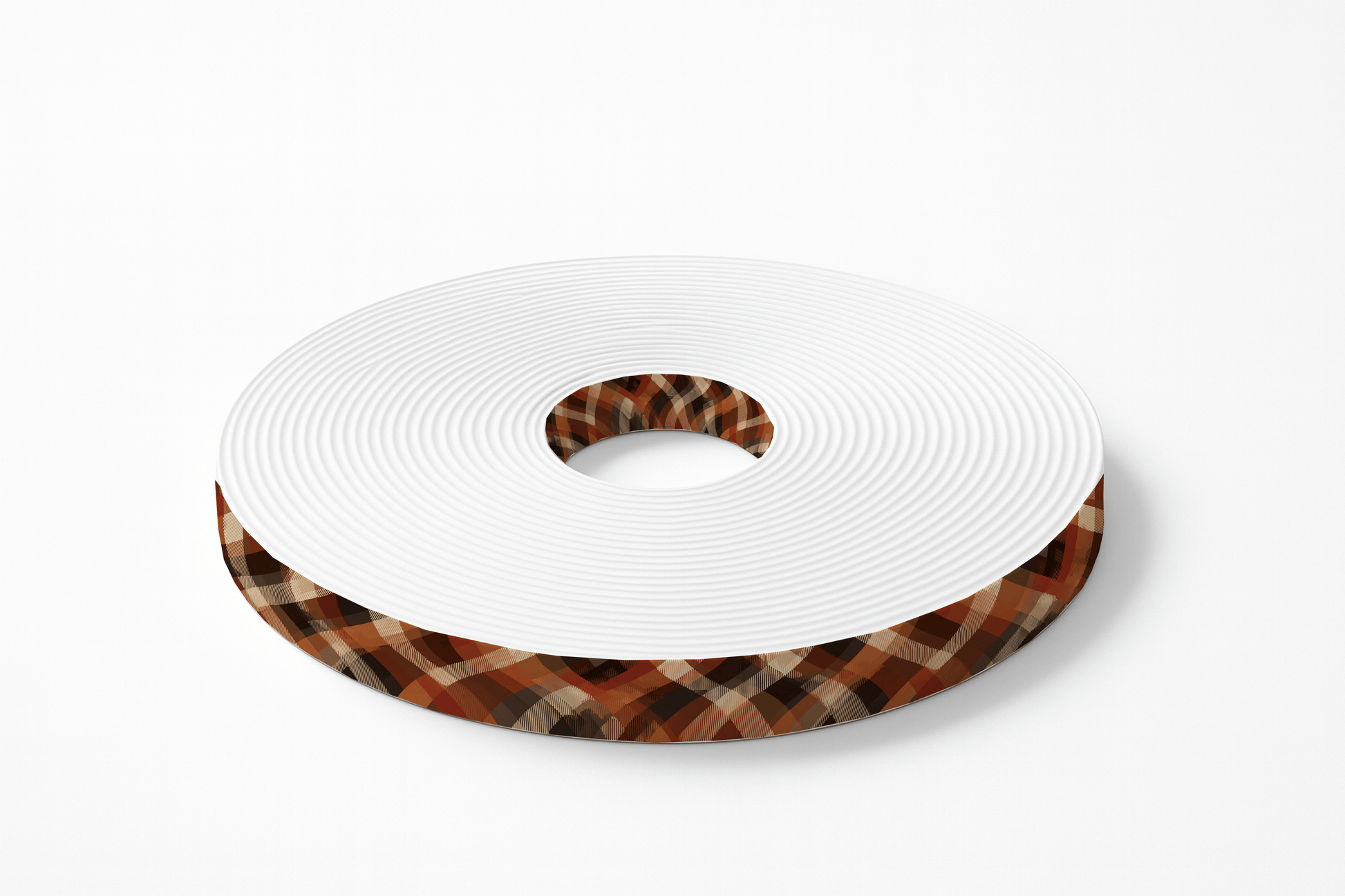 L'atelier du Fourmilier BioThane imprimé au mètre BioThane imprimé Tartan automnal – tons chauds