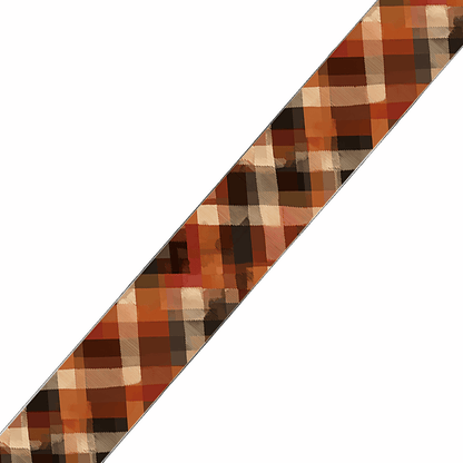 L'atelier du Fourmilier BioThane imprimé au mètre BioThane imprimé Tartan automnal – tons chauds