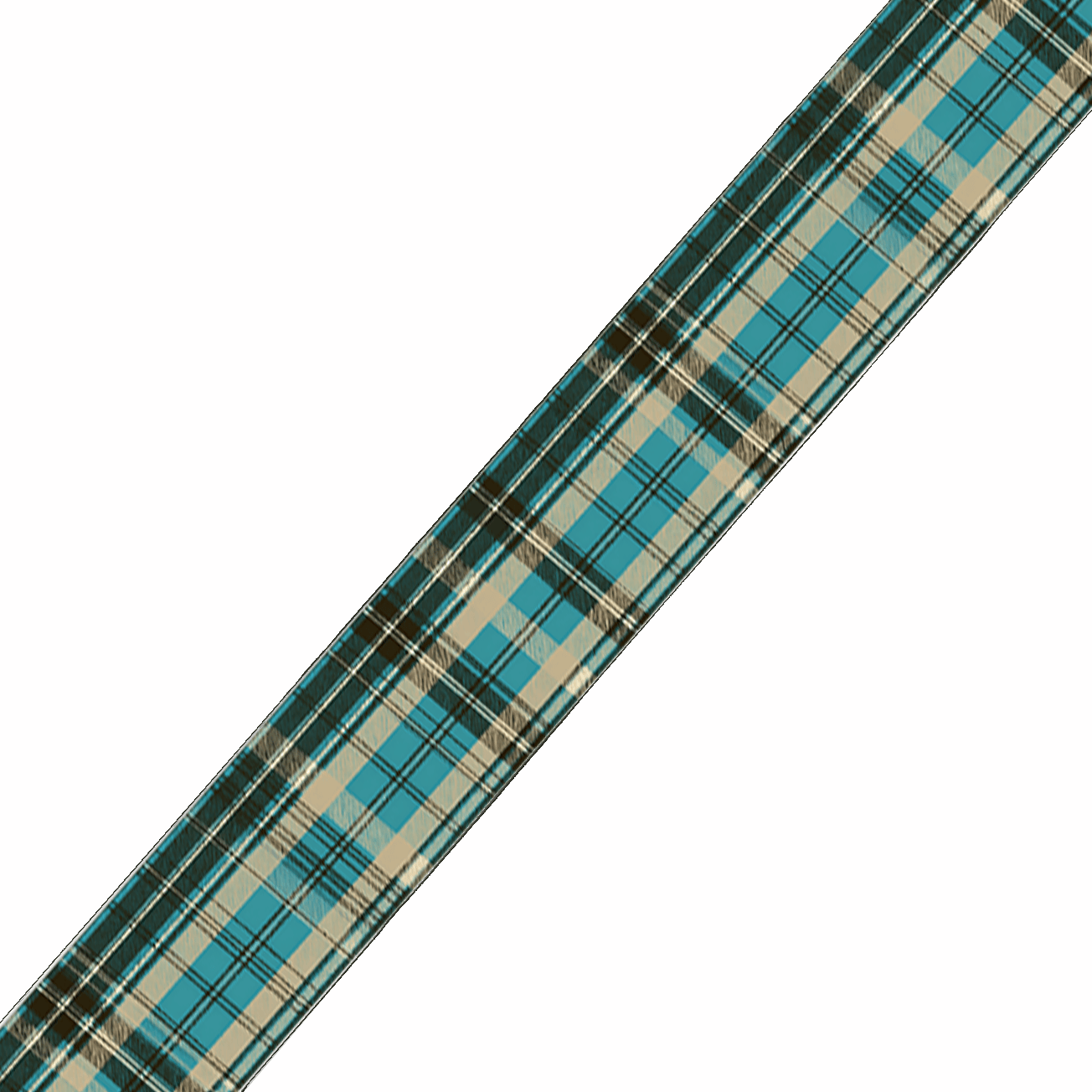 L'atelier du Fourmilier BioThane imprimé au mètre BioThane imprimé Tartan bleu canard & beige