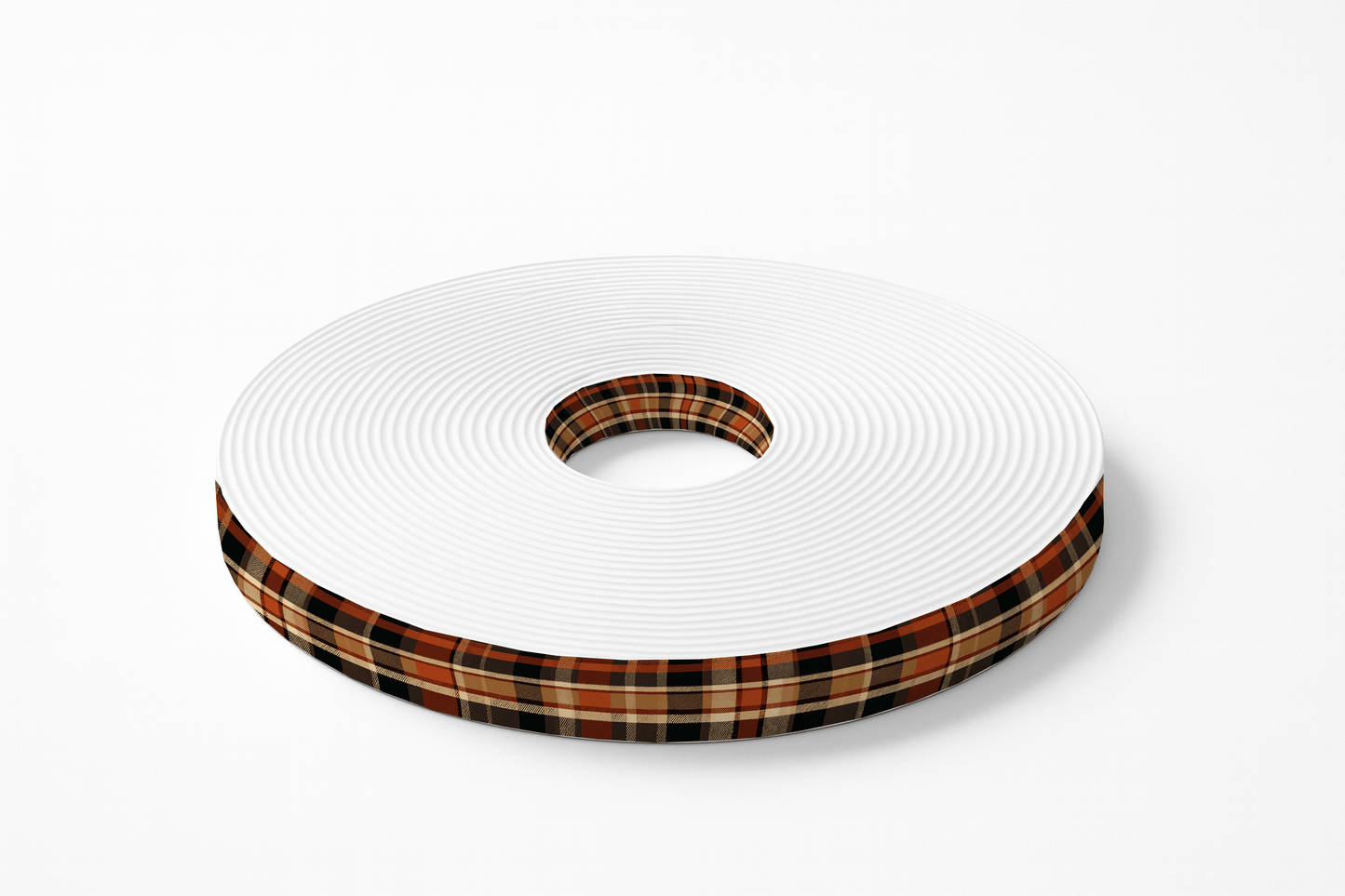 L'atelier du Fourmilier BioThane imprimé au mètre BioThane imprimé Tartan brun & caramel
