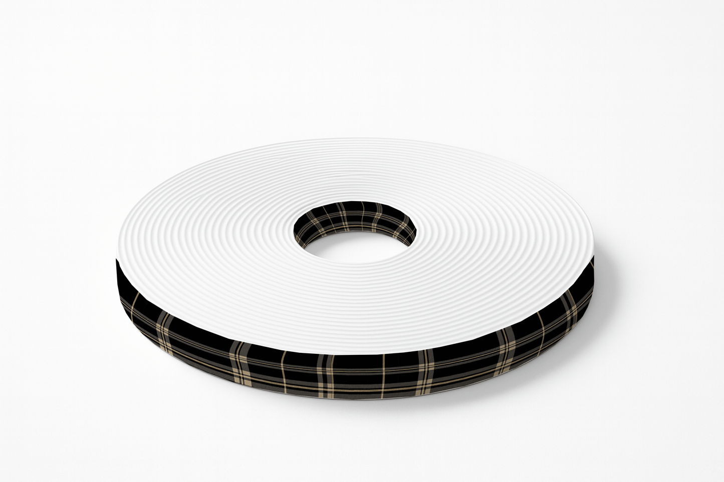 L'atelier du Fourmilier BioThane imprimé au mètre BioThane imprimé Tartan noir & beige