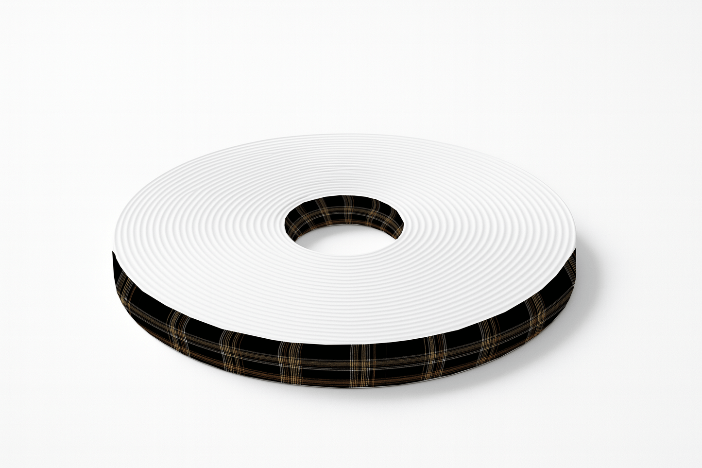 L'atelier du Fourmilier BioThane imprimé au mètre BioThane imprimé Tartan noir & doré