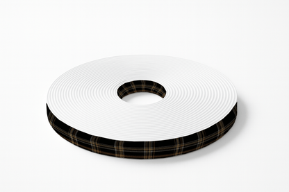 L'atelier du Fourmilier BioThane imprimé au mètre BioThane imprimé Tartan noir & doré