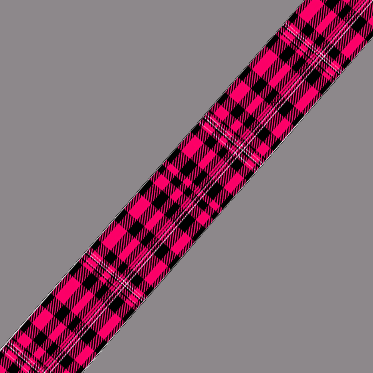 L'atelier du Fourmilier BioThane imprimé au mètre BioThane imprimé Tartan rose fuchsia & noir