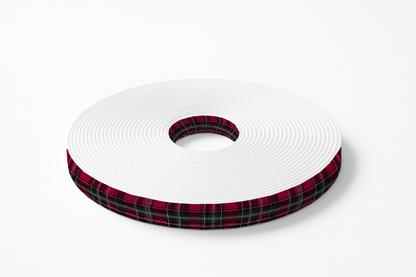 L'atelier du Fourmilier BioThane imprimé au mètre BioThane imprimé Tartan rouge & vert