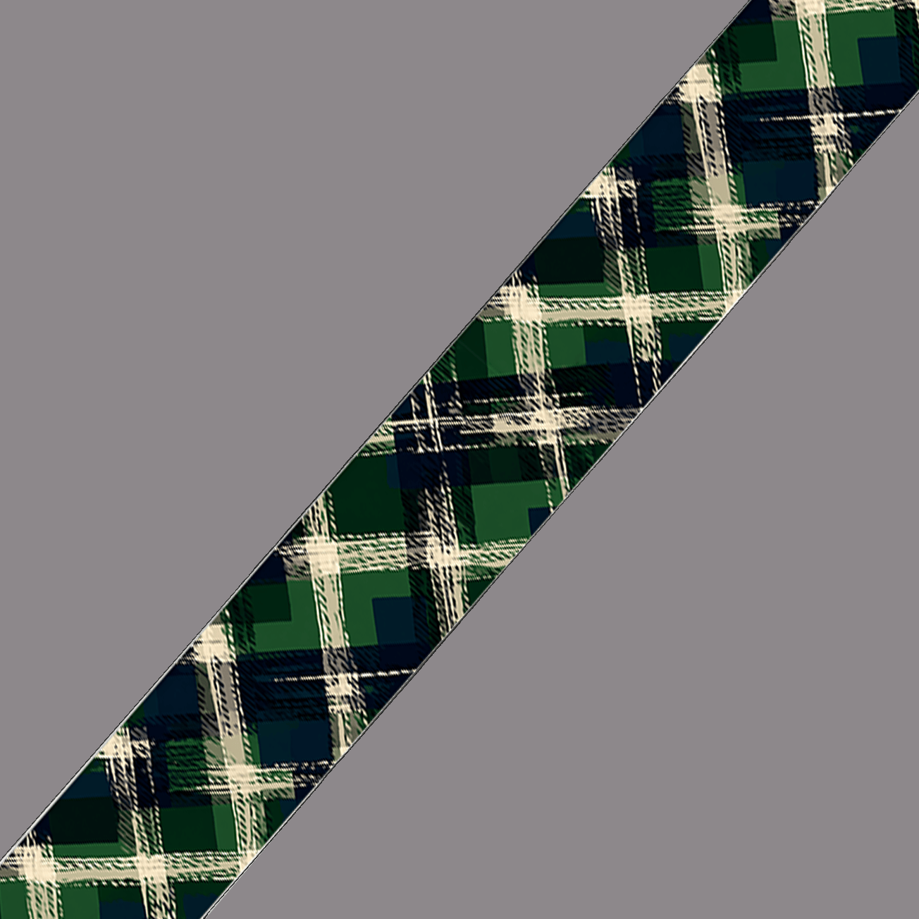 L'atelier du Fourmilier BioThane imprimé au mètre BioThane imprimé Tartan vert & bleu marine