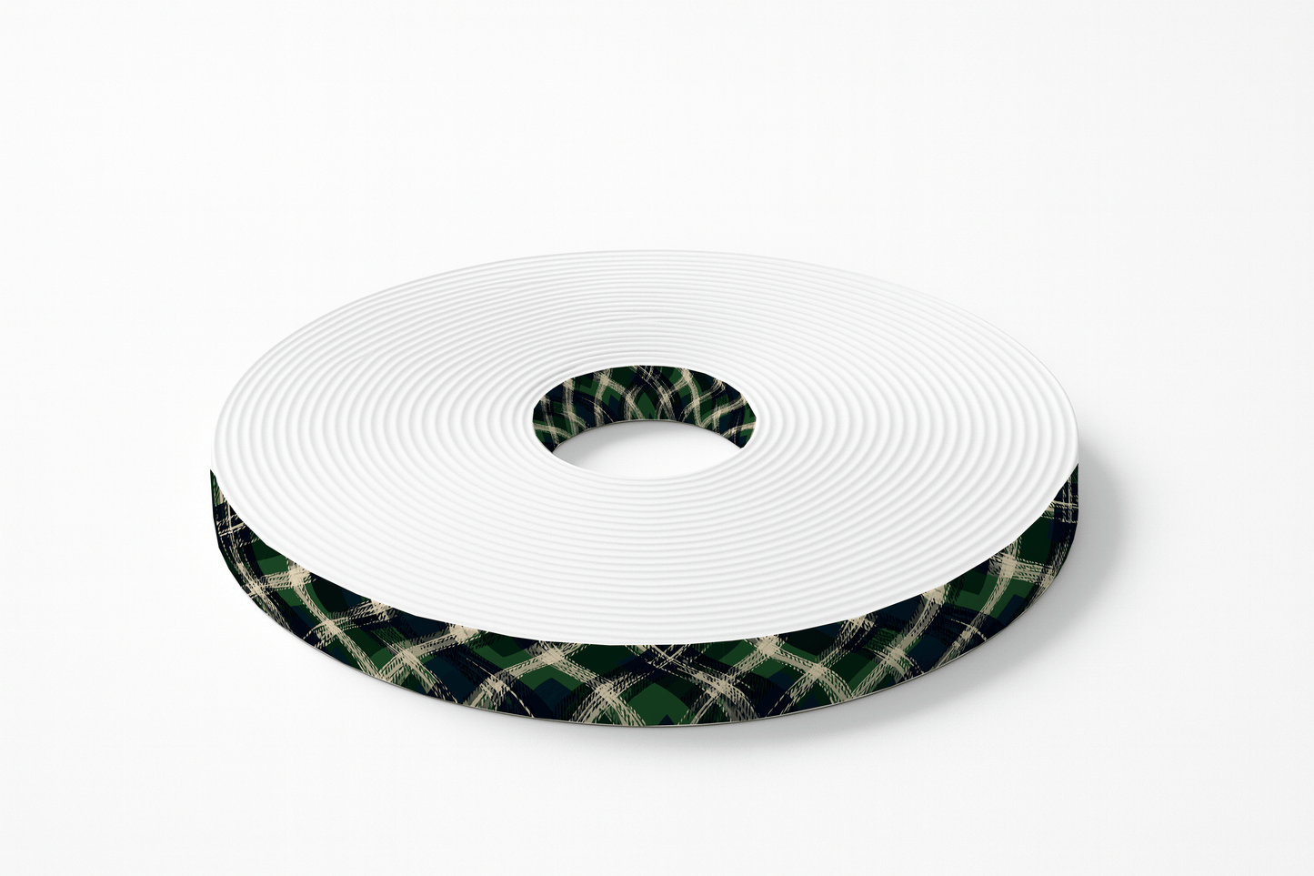 L'atelier du Fourmilier BioThane imprimé au mètre BioThane imprimé Tartan vert & bleu marine