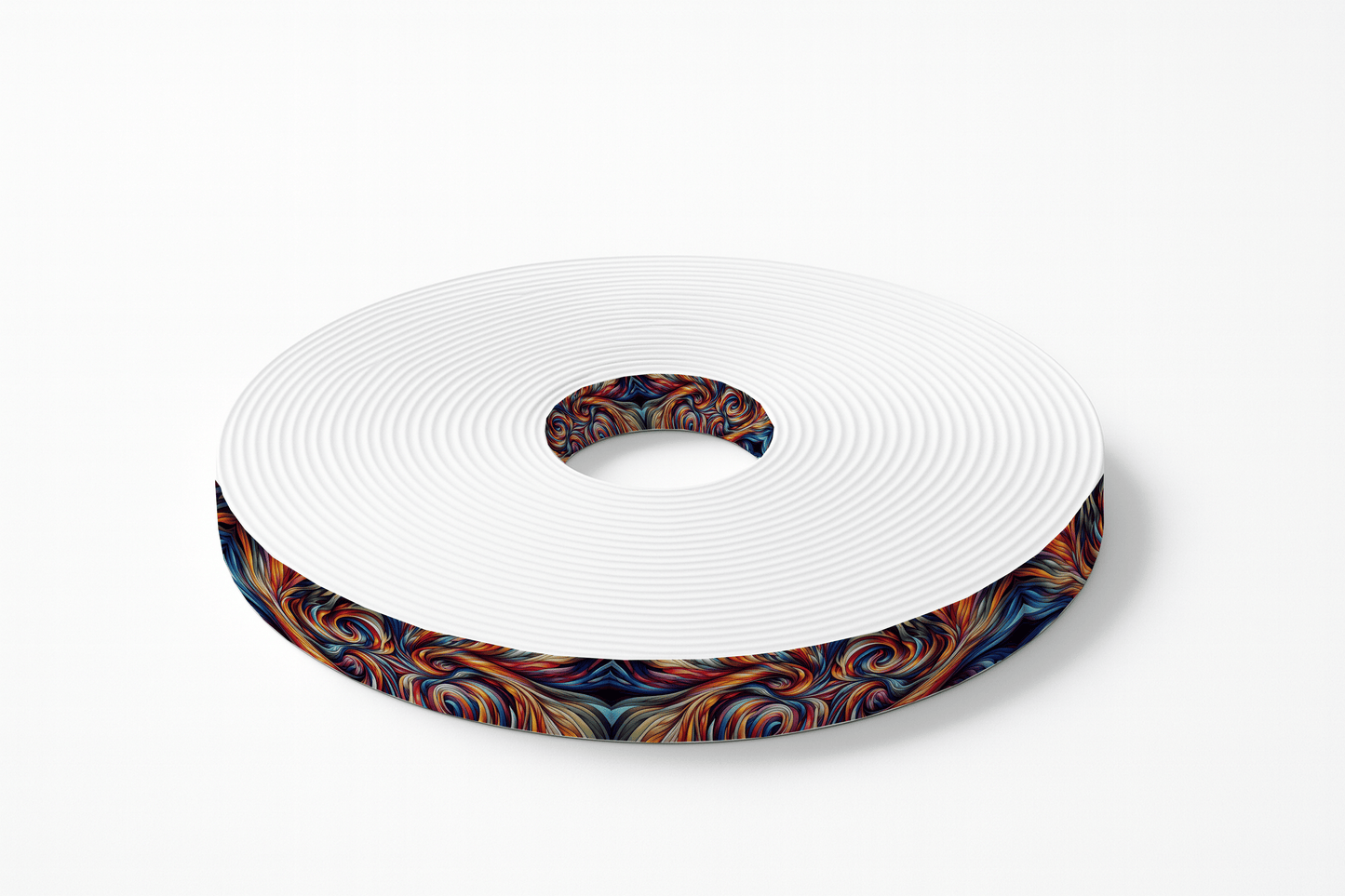 L'atelier du Fourmilier BioThane imprimé au mètre BioThane® imprimé - Tourbillon Abstrait Multicolore