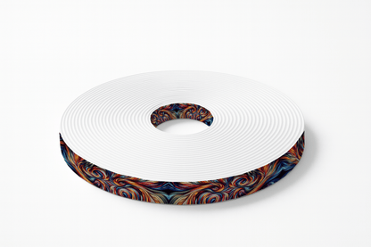 L'atelier du Fourmilier BioThane imprimé au mètre BioThane® imprimé - Tourbillon Abstrait Multicolore