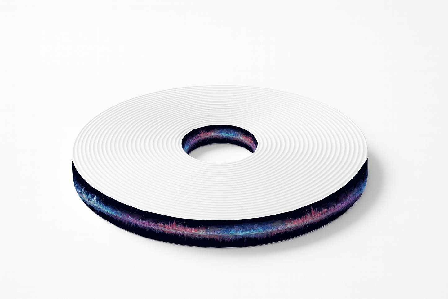 L'atelier du Fourmilier BioThane imprimé au mètre BioThane imprimé “Ville Enneigée Lumineuse”