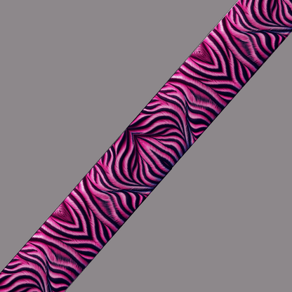 L'atelier du Fourmilier BioThane imprimé au mètre BioThane® imprimé Zèbre Rose – au mètre