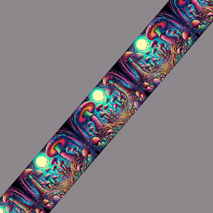 L'atelier du Fourmilier BioThane imprimé au mètre Motif BioThane® – Champignons psychédéliques magiques