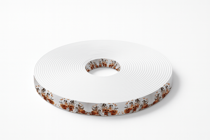 L'atelier du Fourmilier BioThane imprimé au mètre Motif BioThane® – Fantômes & Citrouilles souriants (édition Halloween)