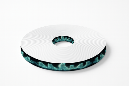 L'atelier du Fourmilier BioThane imprimé au mètre Motif BioThane imprimé — Renards lumineux féériques
