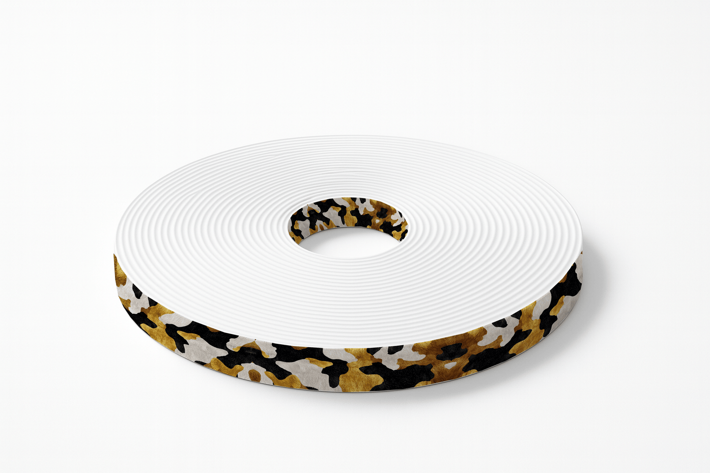 L'atelier du Fourmilier BioThane imprimé au mètre Motif BioThane imprimé UV – Camouflage doré