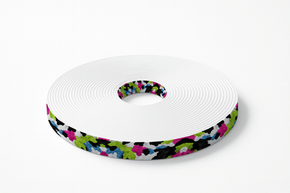 L'atelier du Fourmilier BioThane imprimé au mètre Motif BioThane imprimé UV – Camouflage fluo coloré
