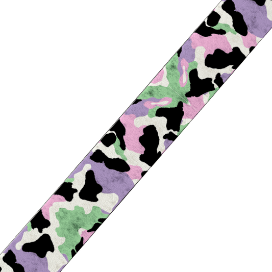 L'atelier du Fourmilier BioThane imprimé au mètre Motif BioThane imprimé UV – Camouflage pastel