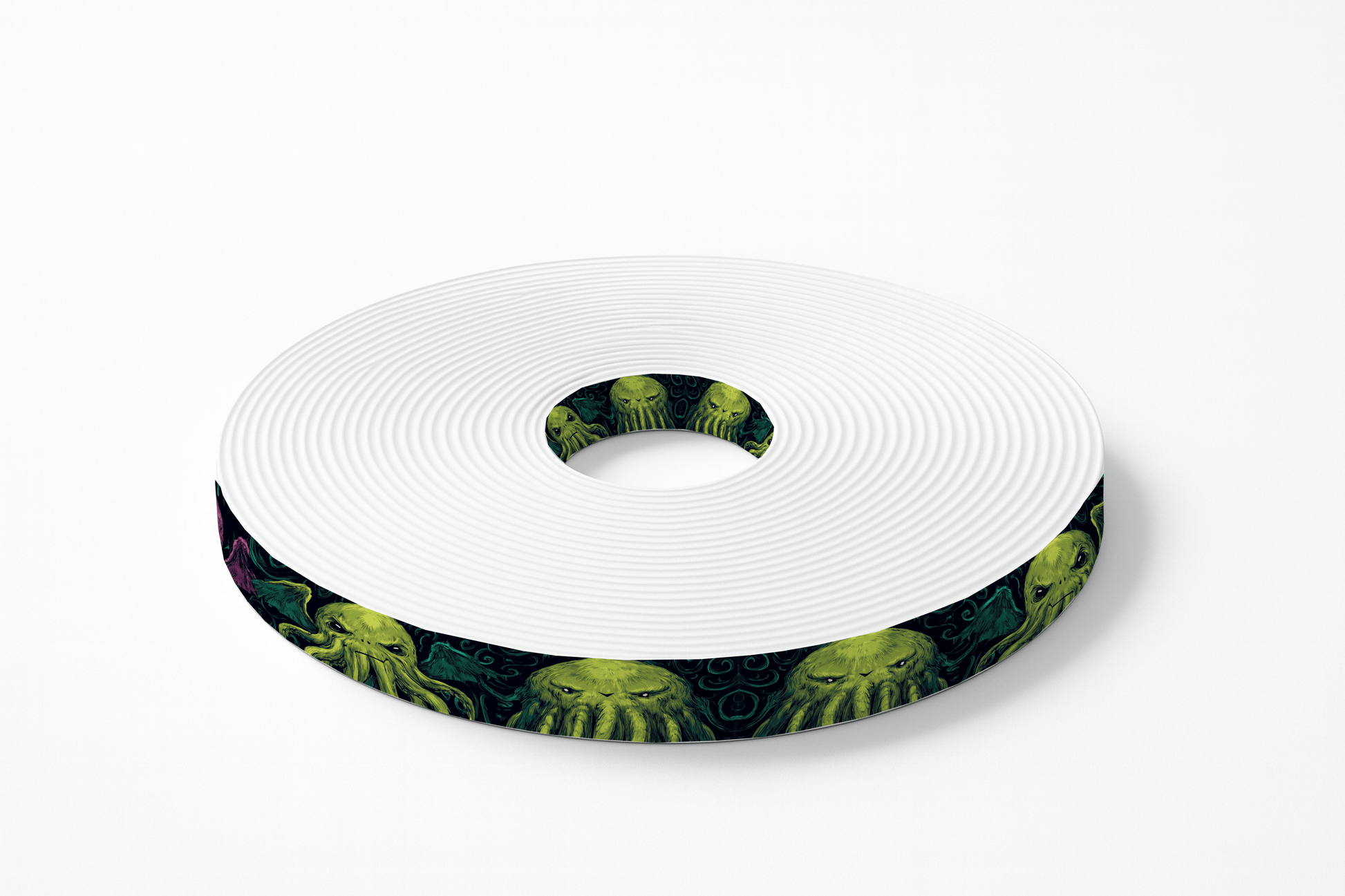 L'atelier du Fourmilier BioThane imprimé au mètre 🌊 Motif BioThane imprimé UV– Cthulhu multicolore