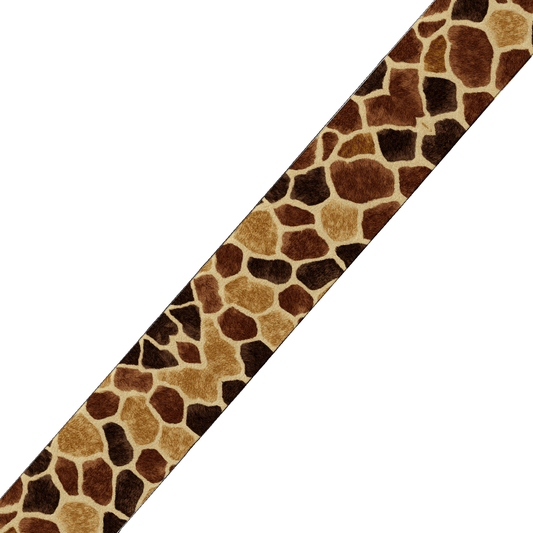 L'atelier du Fourmilier BioThane imprimé au mètre Motif BioThane imprimé UV – Girafe naturel (effet pelage)